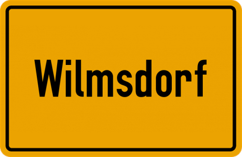 Ortsschild Wilmsdorf