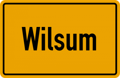 Ortsschild Wilsum bei Emlichheim