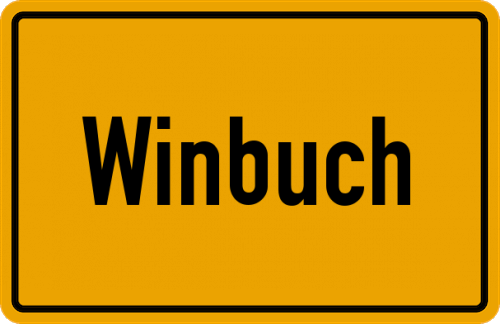 Ortsschild Winbuch