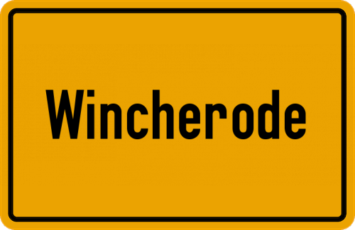 Ortsschild Wincherode