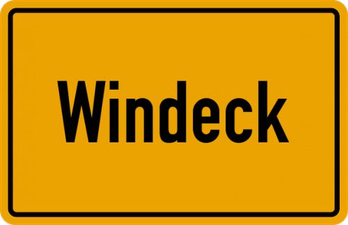 Ortsschild Windeck, Sieg