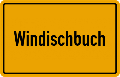 Ortsschild Windischbuch