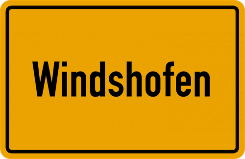 Ortsschild Windshofen