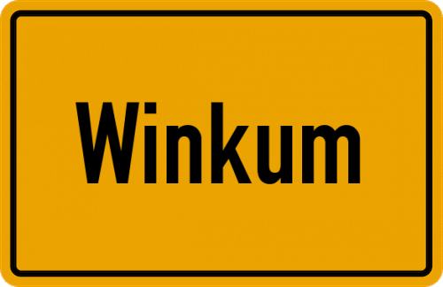 Ortsschild Winkum