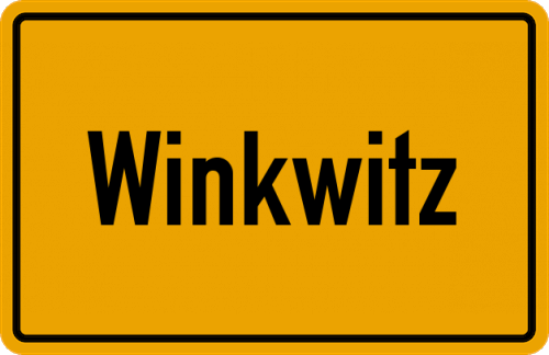 Ortsschild Winkwitz