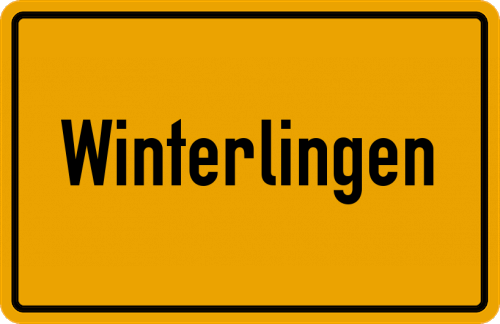 Ortsschild Winterlingen