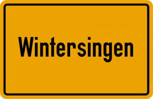 Ortsschild Wintersingen