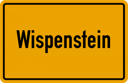 Ortsschild Wispenstein
