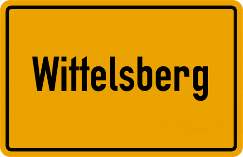 Ortsschild Wittelsberg
