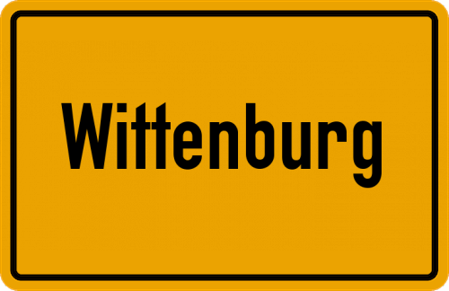 Ortsschild Wittenburg, Niedersachsen