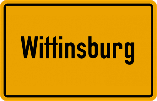 Ortsschild Wittinsburg