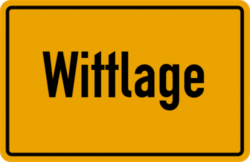 Ortsschild Wittlage