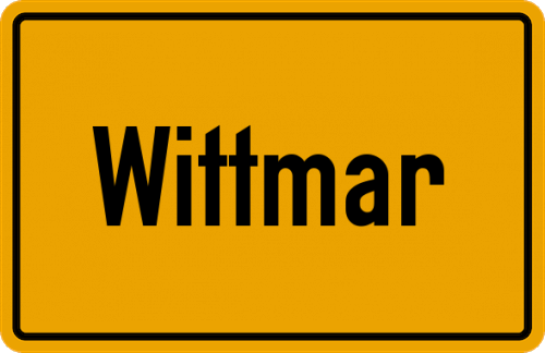 Ortsschild Wittmar