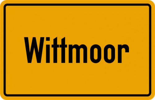 Ortsschild Wittmoor