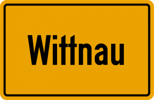 Ortsschild Wittnau