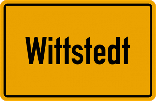 Ortsschild Wittstedt