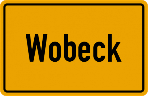 Ortsschild Wobeck
