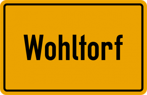 Ortsschild Wohltorf