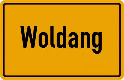 Ortsschild Woldang, Allgäu