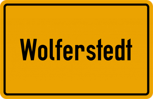 Ortsschild Wolferstedt