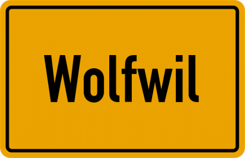 Ortsschild Wolfwil