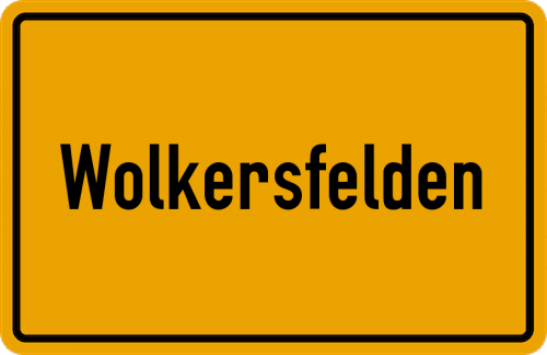 Ortsschild Wolkersfelden