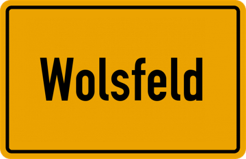 Ortsschild Wolsfeld