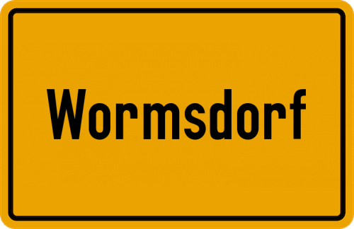 Ortsschild Wormsdorf