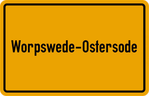 Ortsschild Worpswede