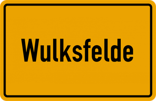 Ortsschild Wulksfelde, Bezirk Hamburg