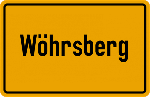 Ortsschild Wöhrsberg