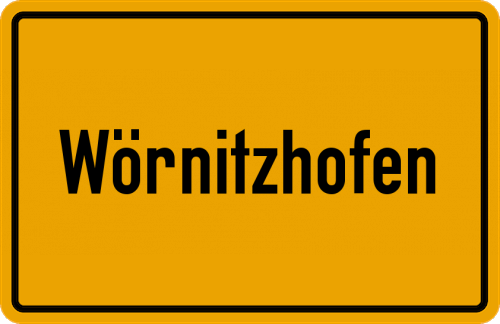 Ortsschild Wörnitzhofen