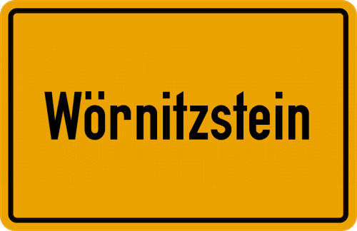 Ortsschild Wörnitzstein