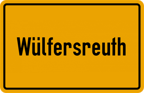 Ortsschild Wülfersreuth