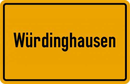 Ortsschild Würdinghausen