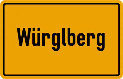 Ortsschild Würglberg