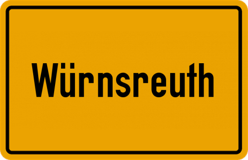 Ortsschild Würnsreuth