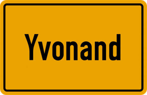 Ortsschild Yvonand