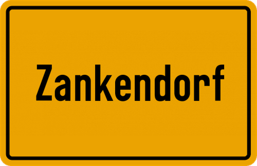 Ortsschild Zankendorf