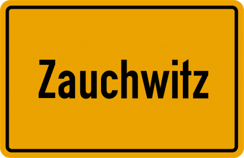 Ortsschild Zauchwitz