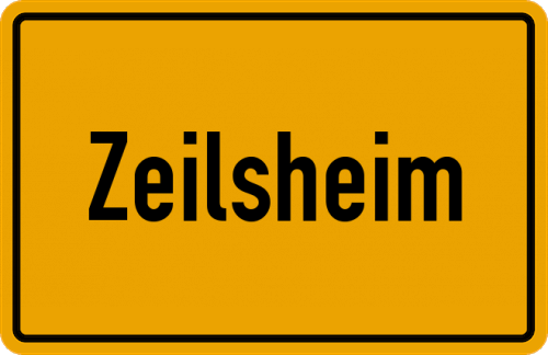 Ortsschild Zeilsheim