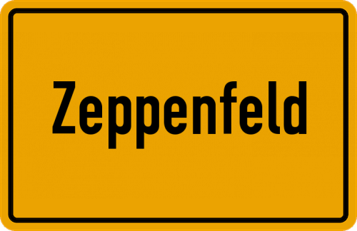 Ortsschild Zeppenfeld