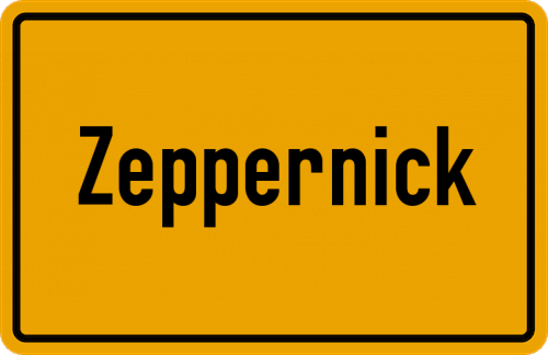 Ortsschild Zeppernick