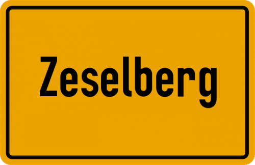 Ortsschild Zeselberg