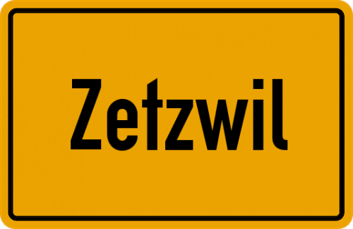 Ortsschild Zetzwil