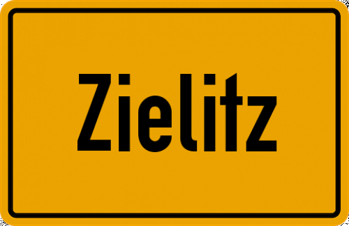 Ortsschild Zielitz