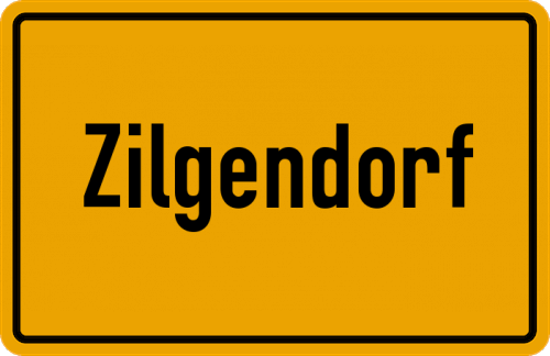 Ortsschild Zilgendorf