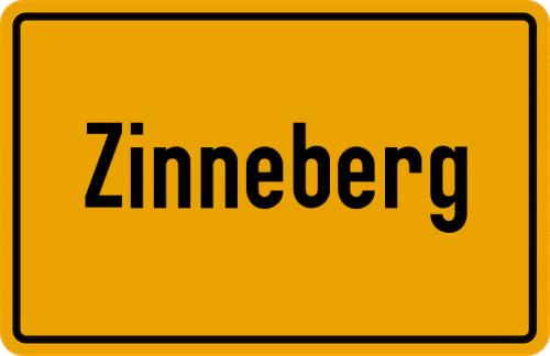 Ortsschild Zinneberg, Kreis Ebersberg, Oberbayern