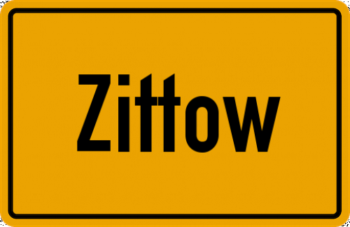 Ortsschild Zittow