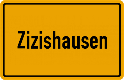 Ortsschild Zizishausen